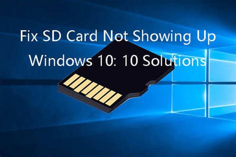 host can't read smart data sd card|sd card not showing up windows 10.